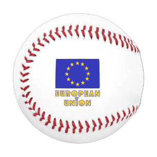 European Union and EU Flag Personalised  Baseball