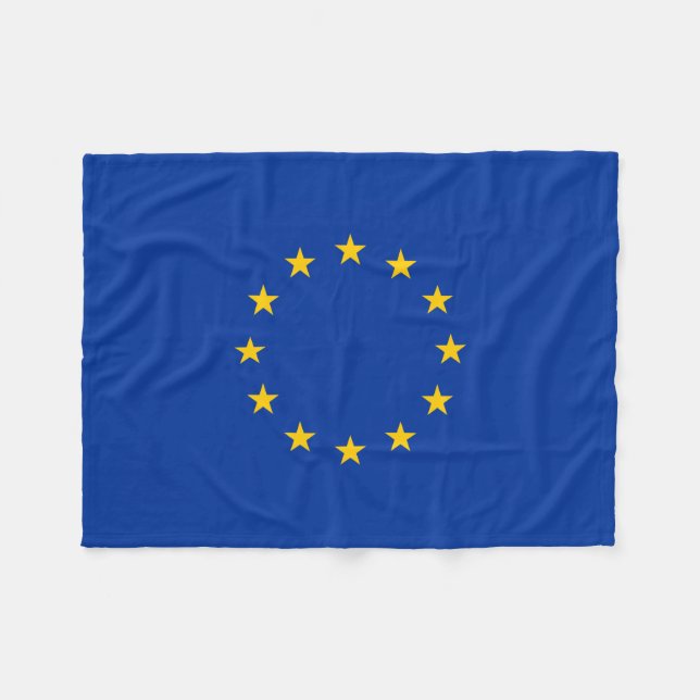 European Union EU Flag Europe Fleece Blanket (Front (Horizontal))