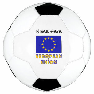 European Union EU Flag Personalised  Soccer Ball
