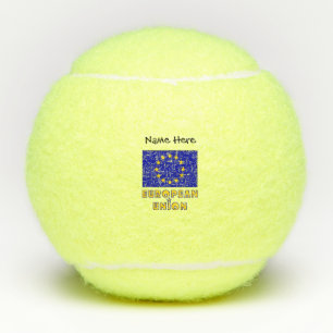 European Union EU Flag Personalised Tennis Balls