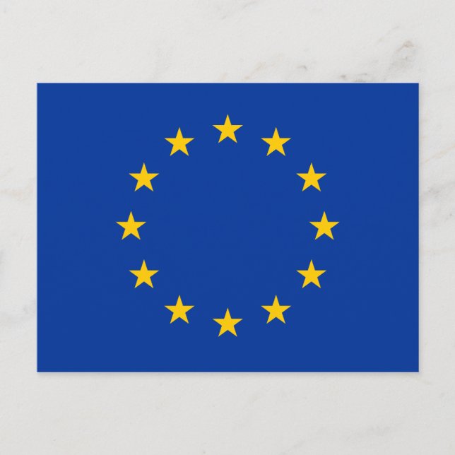 European Union EU Flag Postcard (Front)