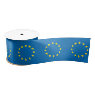 European Union EU flag ribbon Article 50 Satin Ribbon
