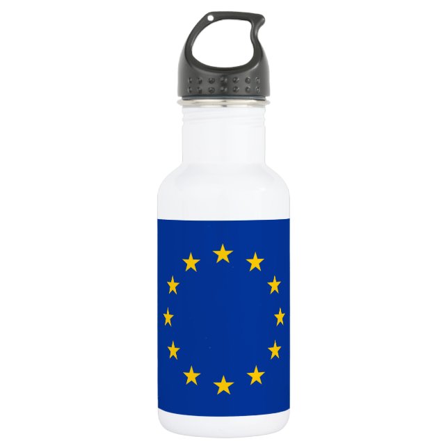 European Union Flag 532 Ml Water Bottle (Front)