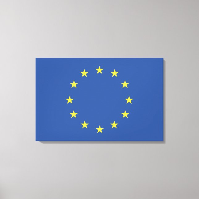 European Union Flag Canvas Print (Front)