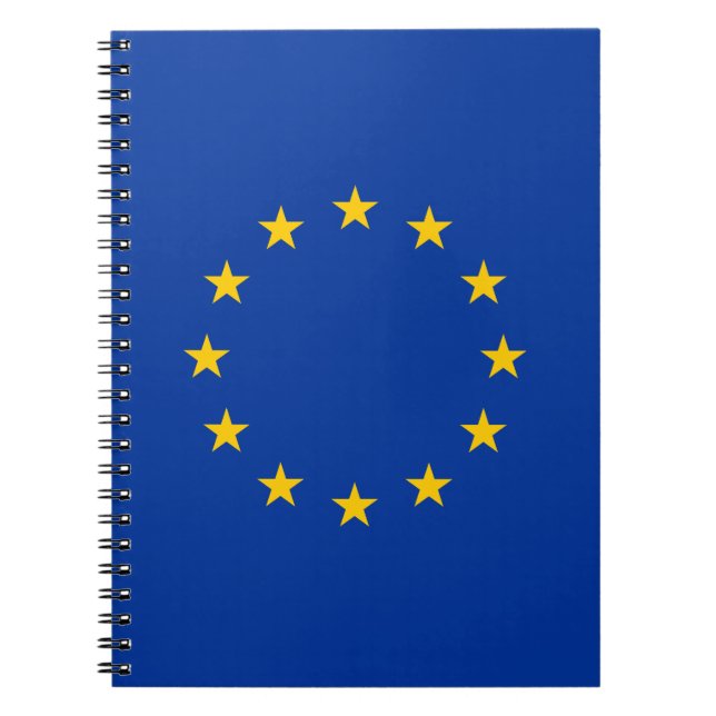 European Union flag custom spiral notebook (Front)