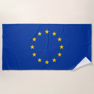 European Union Flag (EU) (Europe) Beach Towel
