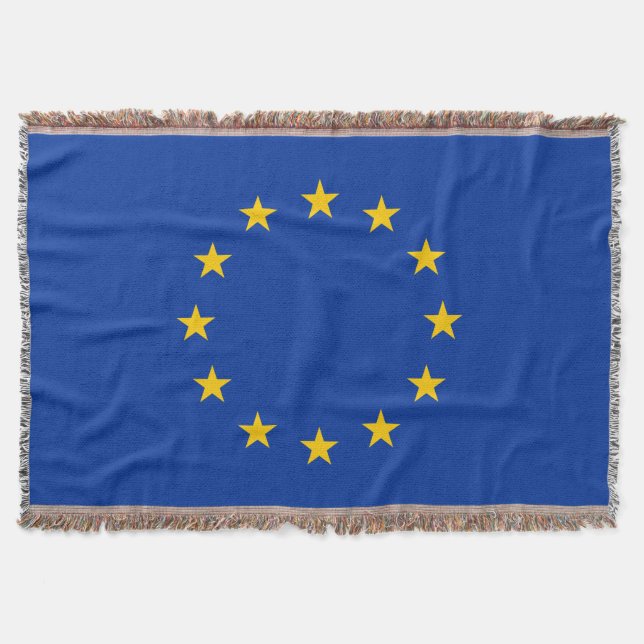 European Union Flag (EU) (Europe) Throw Blanket (Front)