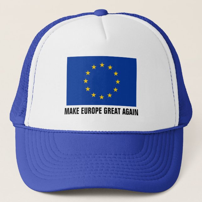 European Union flag hat | MAKE EUROPE GREAT AGAIN (Front)