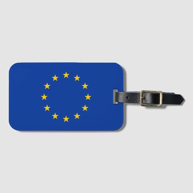 European Union flag Luggage Tag (Front Horizontal)