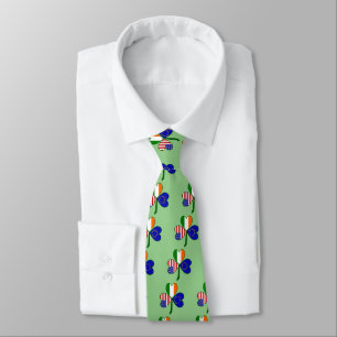 European Union Flag Shamrock Tie