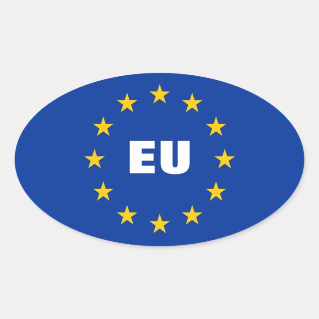 European Union flag stickers | Customisable EU (Front)