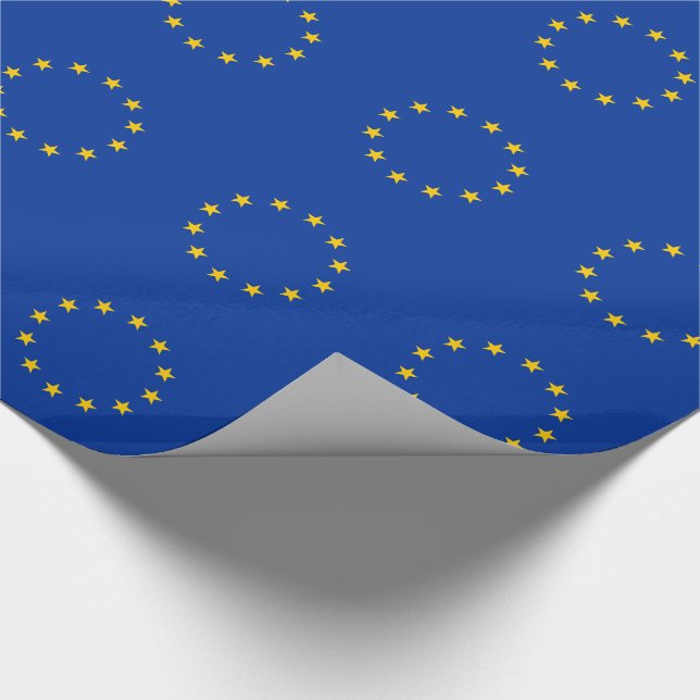 European Union Flag Wrapping Paper (Corner)