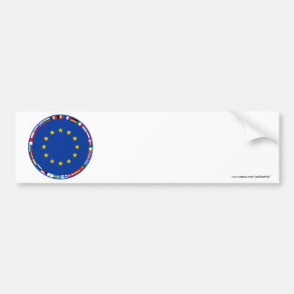 European Union Flags Bumper Sticker