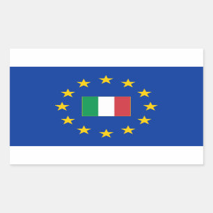 European Union Italy Rectangle Sticker