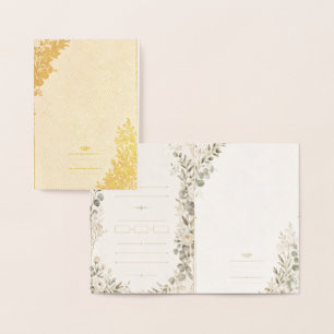 European Wedding Invitation in Olive Green
