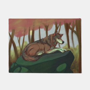 European Wolf Doormat
