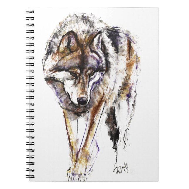 European Wolf Spiral Notebook (Front)