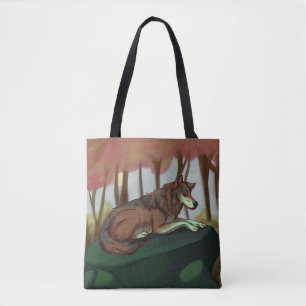 European Wolf Tote Bag