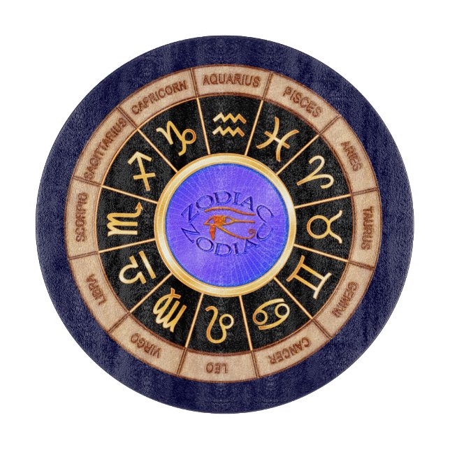 European Zodiac Signs Cutting Board (Front)
