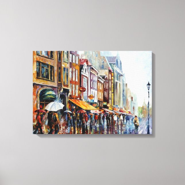 EuropeanCitiesPainted by Fxn Art Canvas Print (Front)