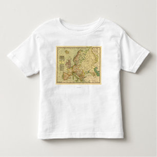 EuropePanoramic MapEurope 3 Toddler T-Shirt