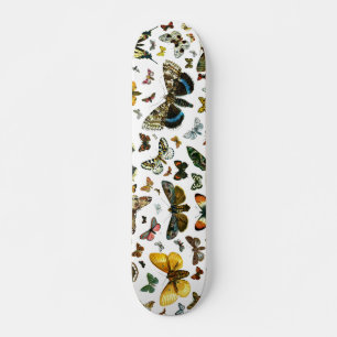 Europe's Best-Known Butterflies and Moths Collage Skateboard