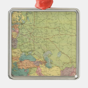 Europe's overland, sea communications metal tree decoration