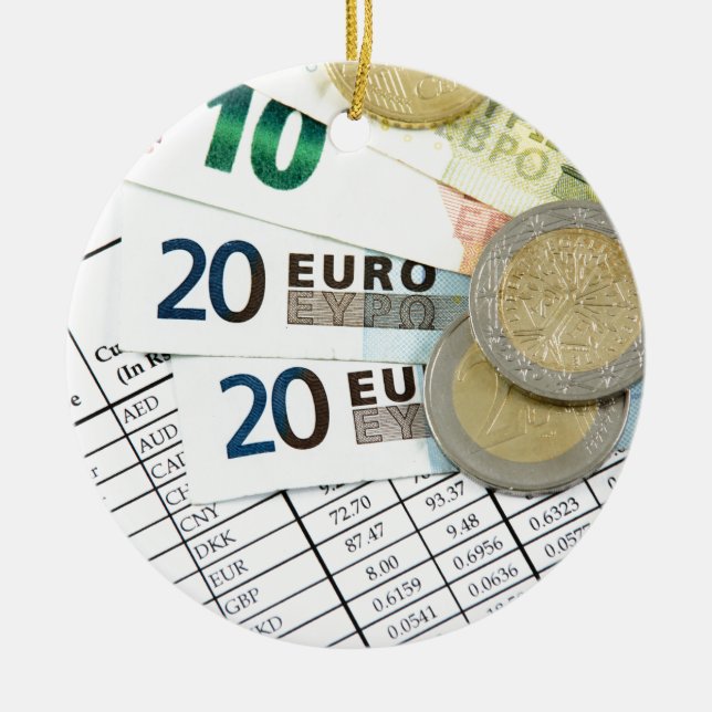 Euros Ceramic Tree Decoration (Front)