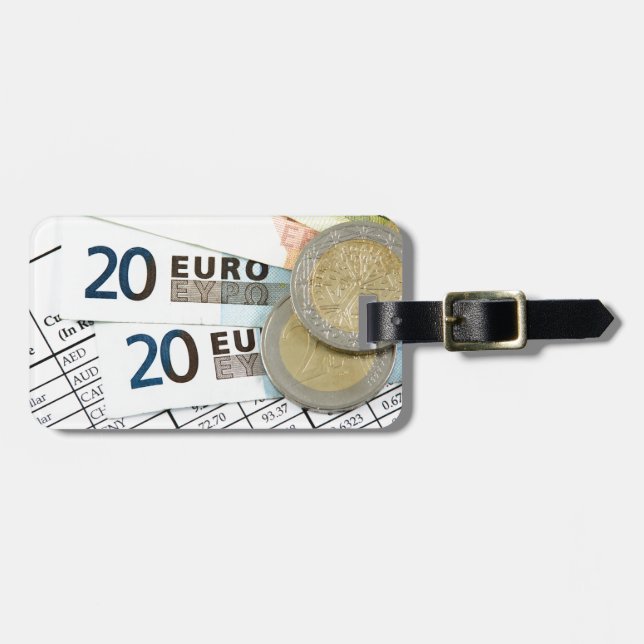 Euros Luggage Tag (Front Horizontal)