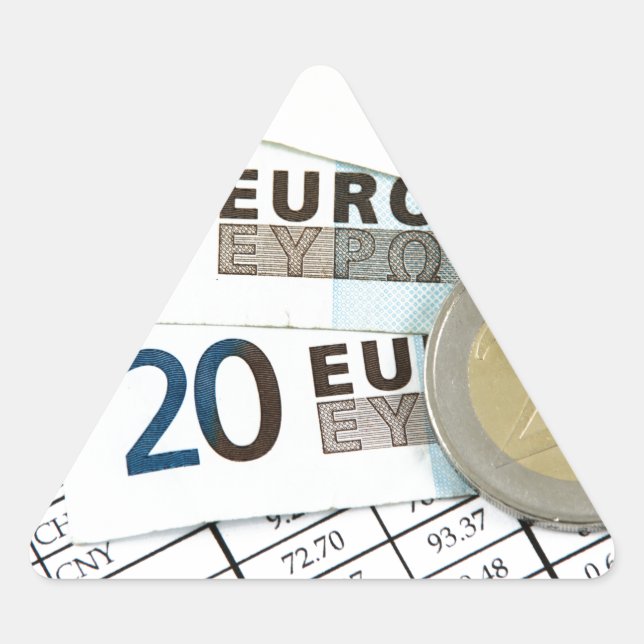 Euros Triangle Sticker (Front)