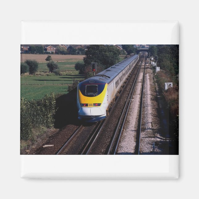 Eurostar passenger train magnet (Front)