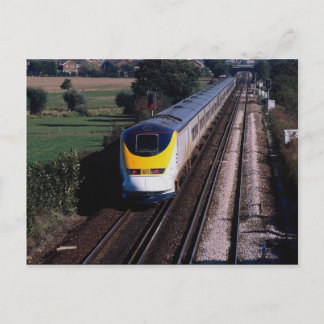 Eurostar passenger train postcard