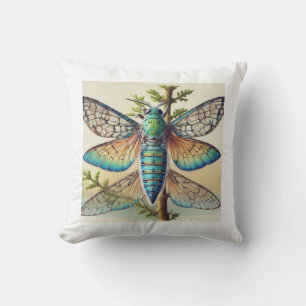 Euryxaenapta Insect 060924IREF232 - Watercolor Cushion