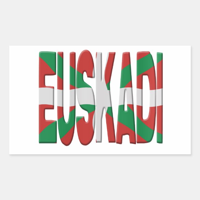 Euskadi - Basque flag Rectangular Sticker (Front)
