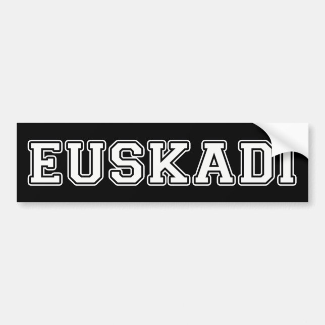 Euskadi Bumper Sticker (Front)
