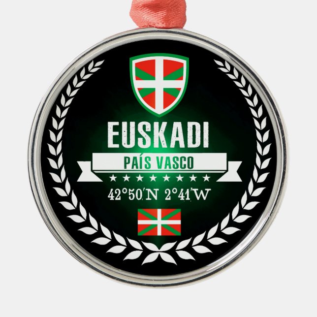 Euskadi Metal Tree Decoration (Front)