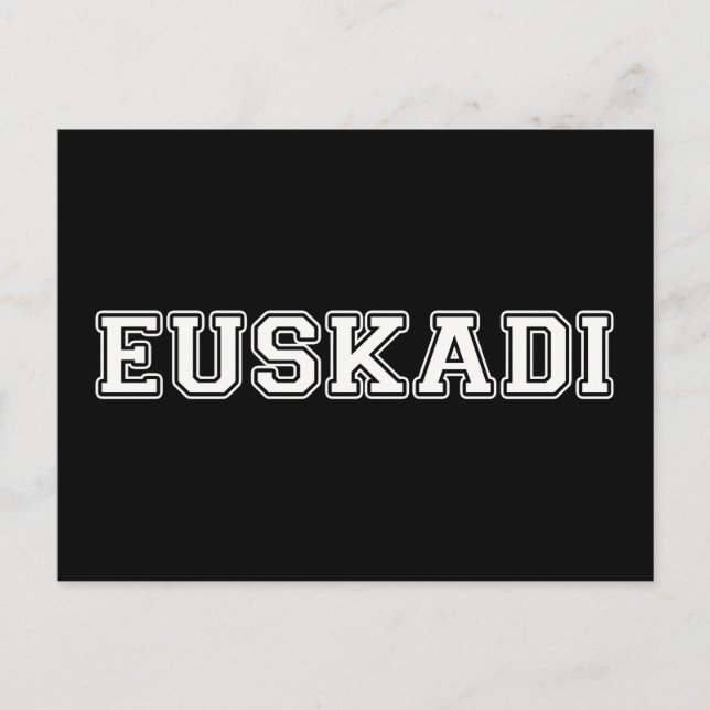 Euskadi Postcard (Front)