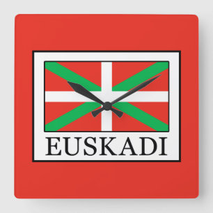 Euskadi Square Wall Clock