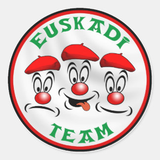 euskadi team classic round sticker