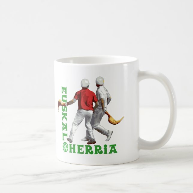 Euskal Herria: Basque sport jai alai (jai-alai), Coffee Mug (Right)