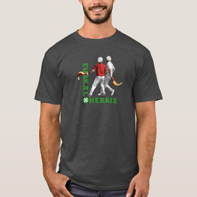 Euskal Herria: Basque sport jai alai (jai-alai), T-Shirt (Front)