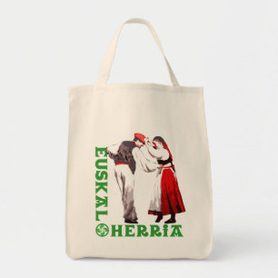 Euskal Herria: traditional Basque dancers, Tote Bag