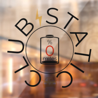 EV Club Static Window Cling