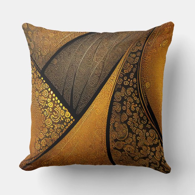 Eva 1 Abstract Design Throw Pillow (Front)