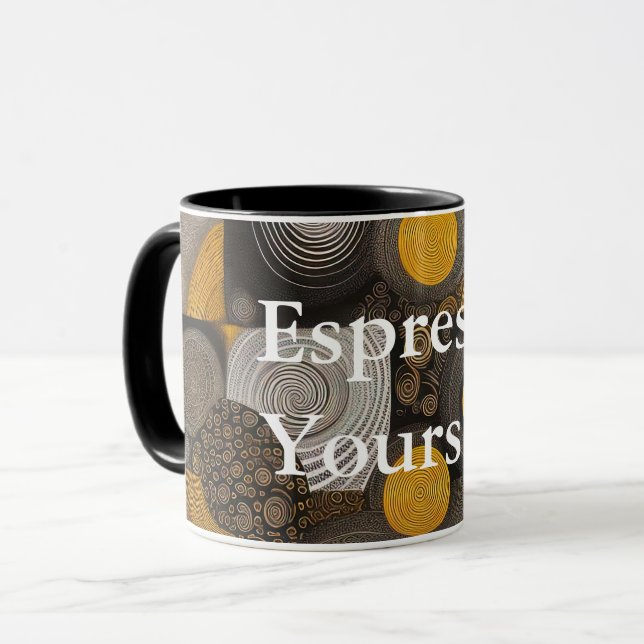 Eva 2 Abstract Design Combo Mug (Front Left)
