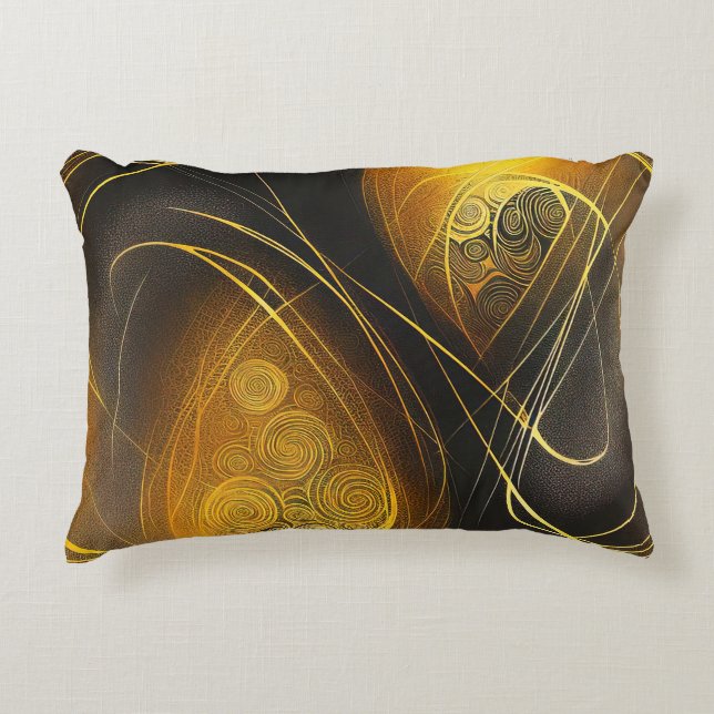 Eva 3 Abstract Design Accent Pillow (Front)
