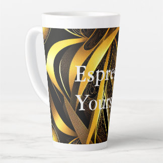 Eva 4 Abstract Design Latte Mug