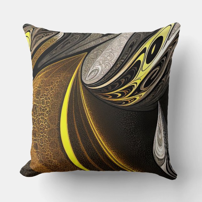 Eva 5 Abstract Design Throw Pillow (Front)