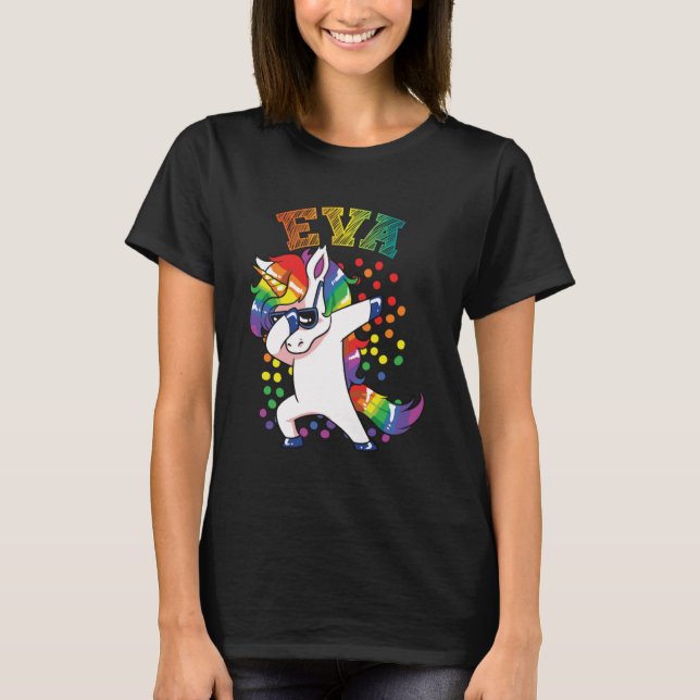 Eva Dabbing Unicorn T-Shirt (Front)