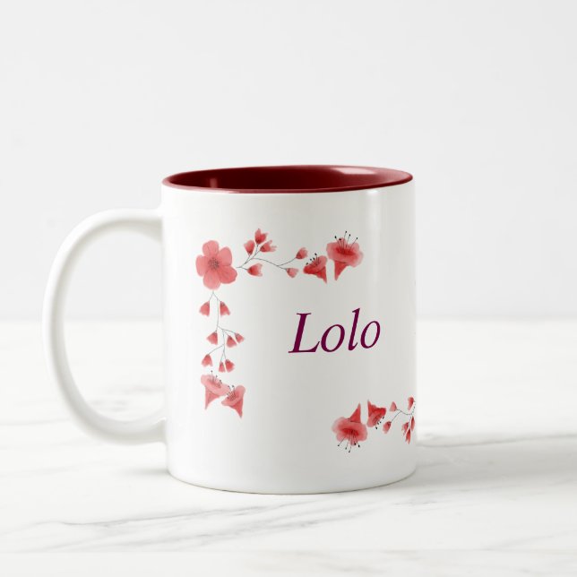 Eva name Mug – Custom Coffee Cup with An (Left)